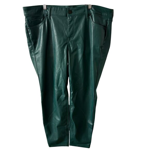 Torrid Perfect Skinny Faux Leather Pant 18T Women’s Botanical Garden Green - Picture 2 of 7